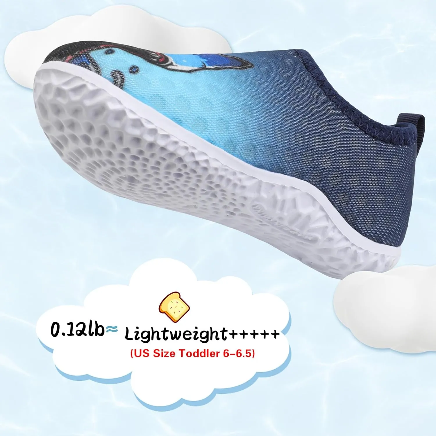 Centipede Demon Toddler Water Shoes for Girls Boys Kids Barefoot Swim Beach Aqua Socks Summer Sandals Breathable Quick Dry for Outdoor Water Sports Pool River
