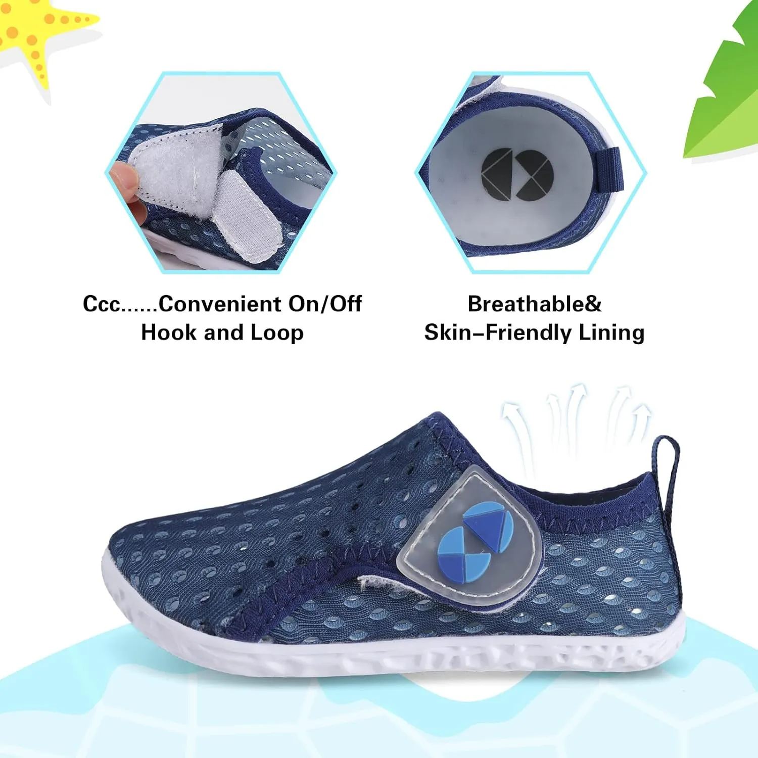Centipede Demon Toddler Water Shoes for Girls Boys Kids Barefoot Swim Beach Aqua Socks Summer Sandals Breathable Quick Dry for Outdoor Water Sports Pool River