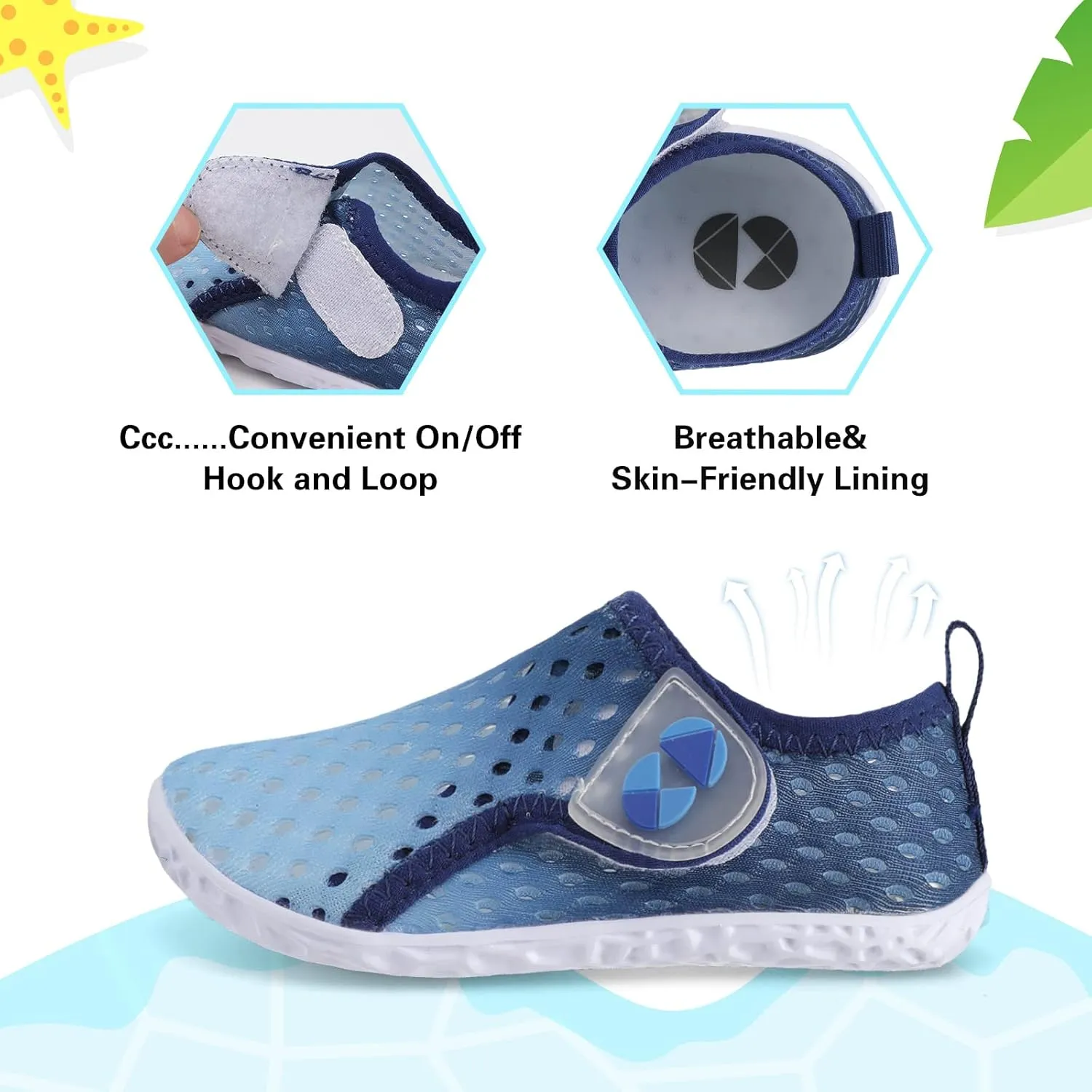 Centipede Demon Toddler Water Shoes for Girls Boys Kids Barefoot Swim Beach Aqua Socks Summer Sandals Breathable Quick Dry for Outdoor Water Sports Pool River