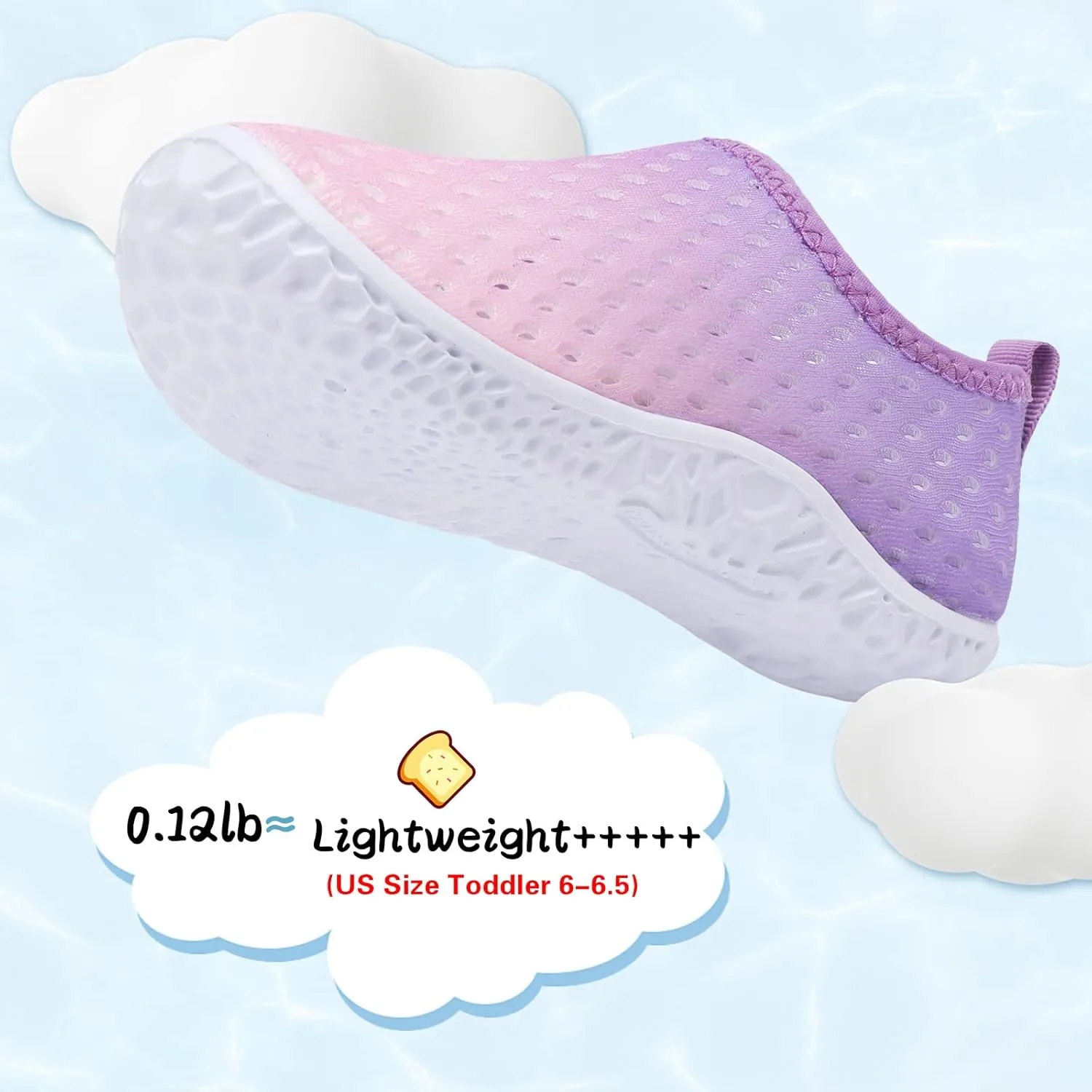 Centipede Demon Toddler Water Shoes for Girls Boys Kids Barefoot Swim Beach Aqua Socks Summer Sandals Breathable Quick Dry for Outdoor Water Sports Pool River