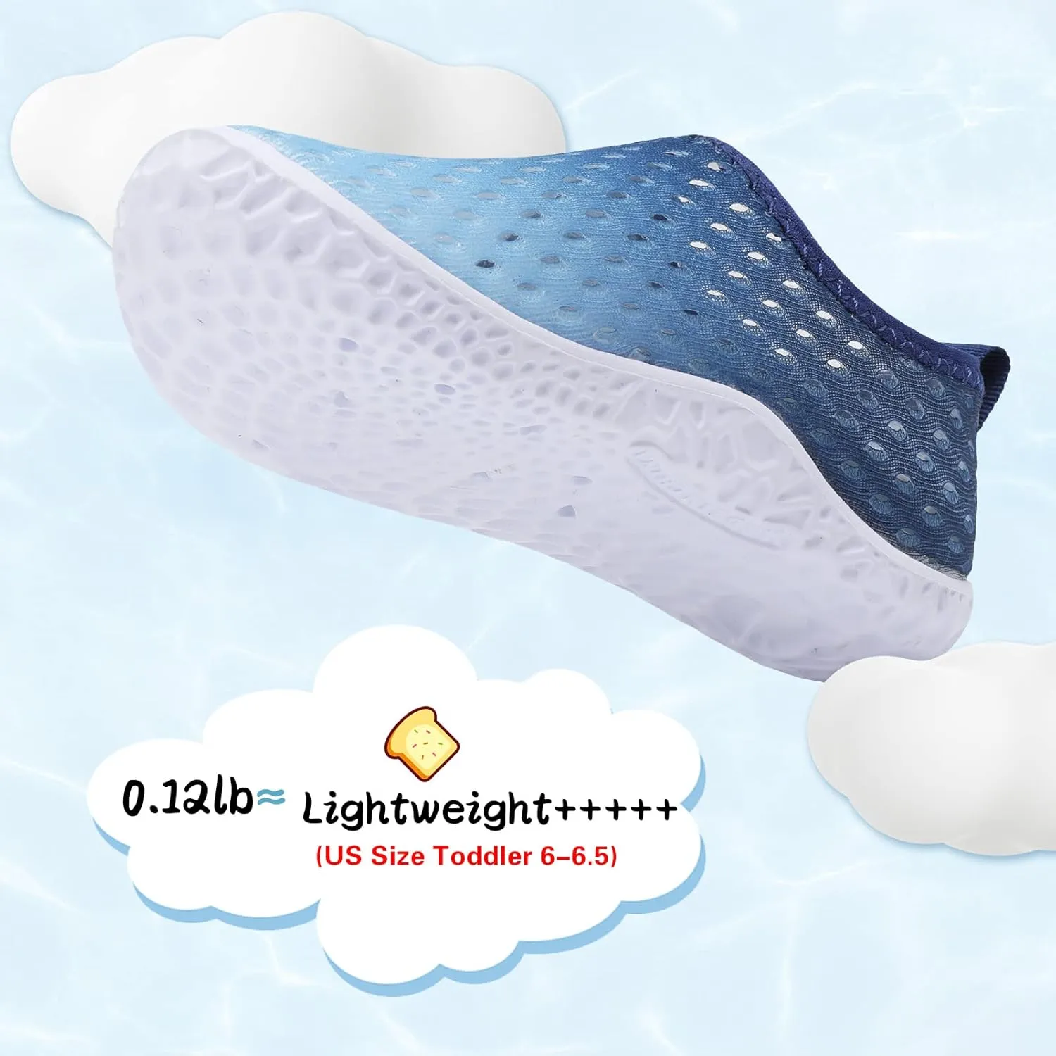Centipede Demon Toddler Water Shoes for Girls Boys Kids Barefoot Swim Beach Aqua Socks Summer Sandals Breathable Quick Dry for Outdoor Water Sports Pool River