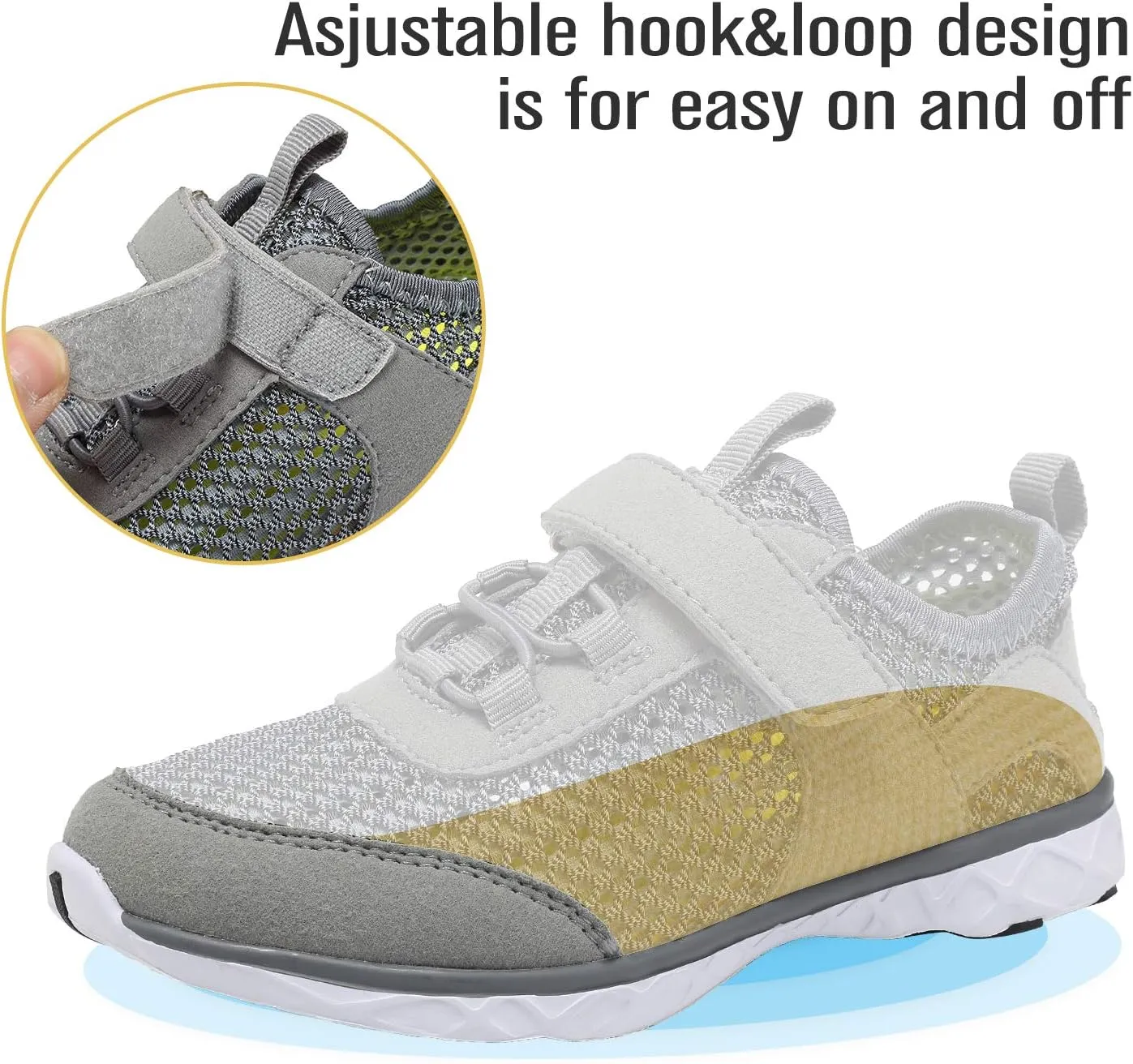 CIOR Boys & Girls Water Shoes Aqua Shoes Swim Shoes Athletic Sneakers Lightweight Sport Shoes(Toddler/Little Kid/Big Kid)