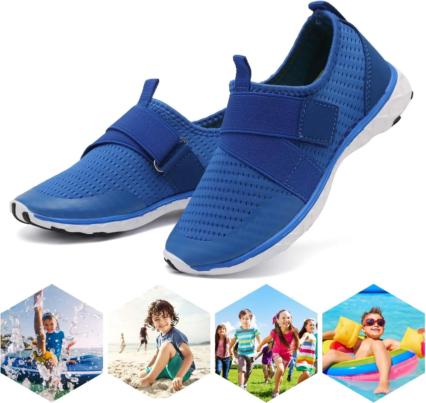 CIOR Boys & Girls Water Shoes Aqua Shoes Swim Shoes Athletic Sneakers Lightweight Sport Shoes(Toddler/Little Kid/Big Kid)