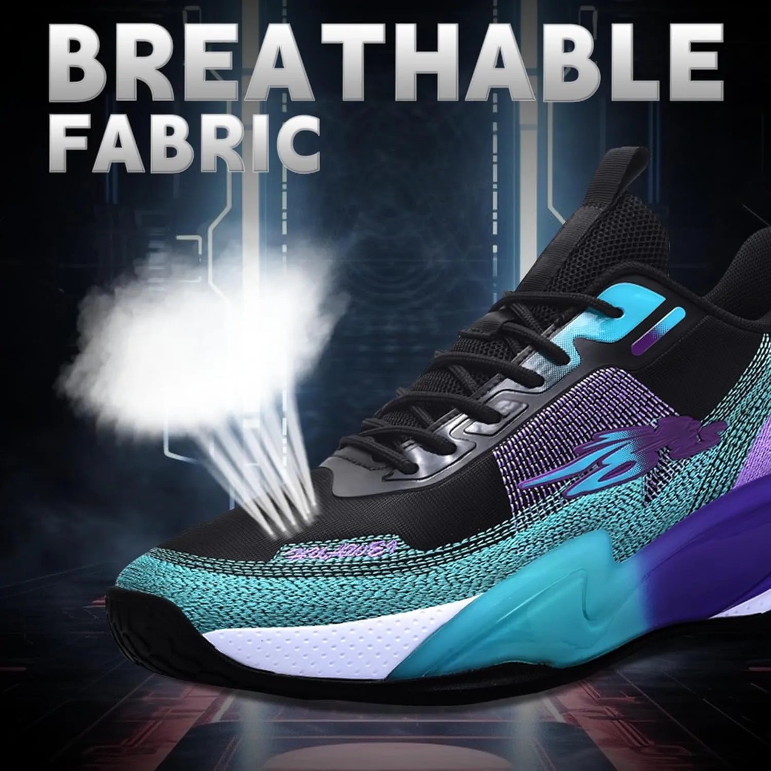 CJSPORX Men Basketball Shoes Non Slip Breathable Outdoor Fashion Sneakers