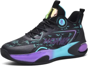 CJSPORX Men Basketball Shoes Non Slip Breathable Outdoor Fashion Sneakers