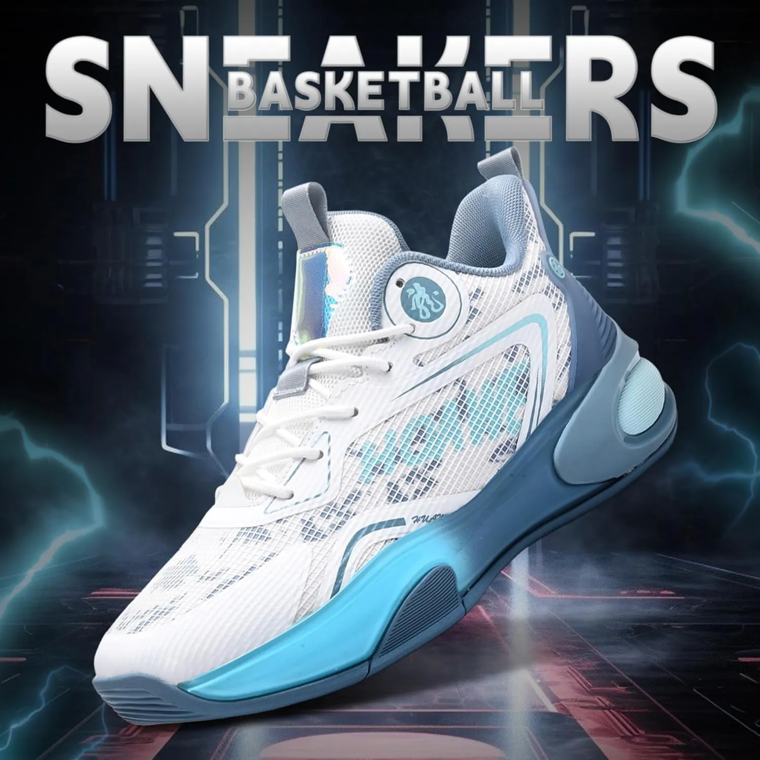 CJSPORX Men Basketball Shoes Non Slip Breathable Outdoor Fashion Sneakers