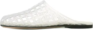 Clear Jelly Shoes for Women Slip on Jelly Mesh Slides Comfortable Closed Toe Flats Sandals Summer Beach Slippers.