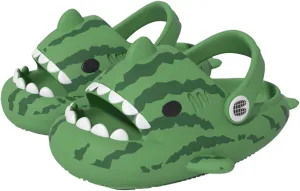Cloud Shark Slides Kids, Non-Slip Cartoon Shark Flip Flops, Toddler Boys Girls Quick Dry Shower Slippers