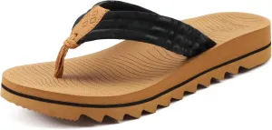 COFACE Womens Arch Support Flip Flops Yoga Mat Comfortable Thick Cushion Walking Thong Sandals Lightweight Slip On Summer Beach Slippers