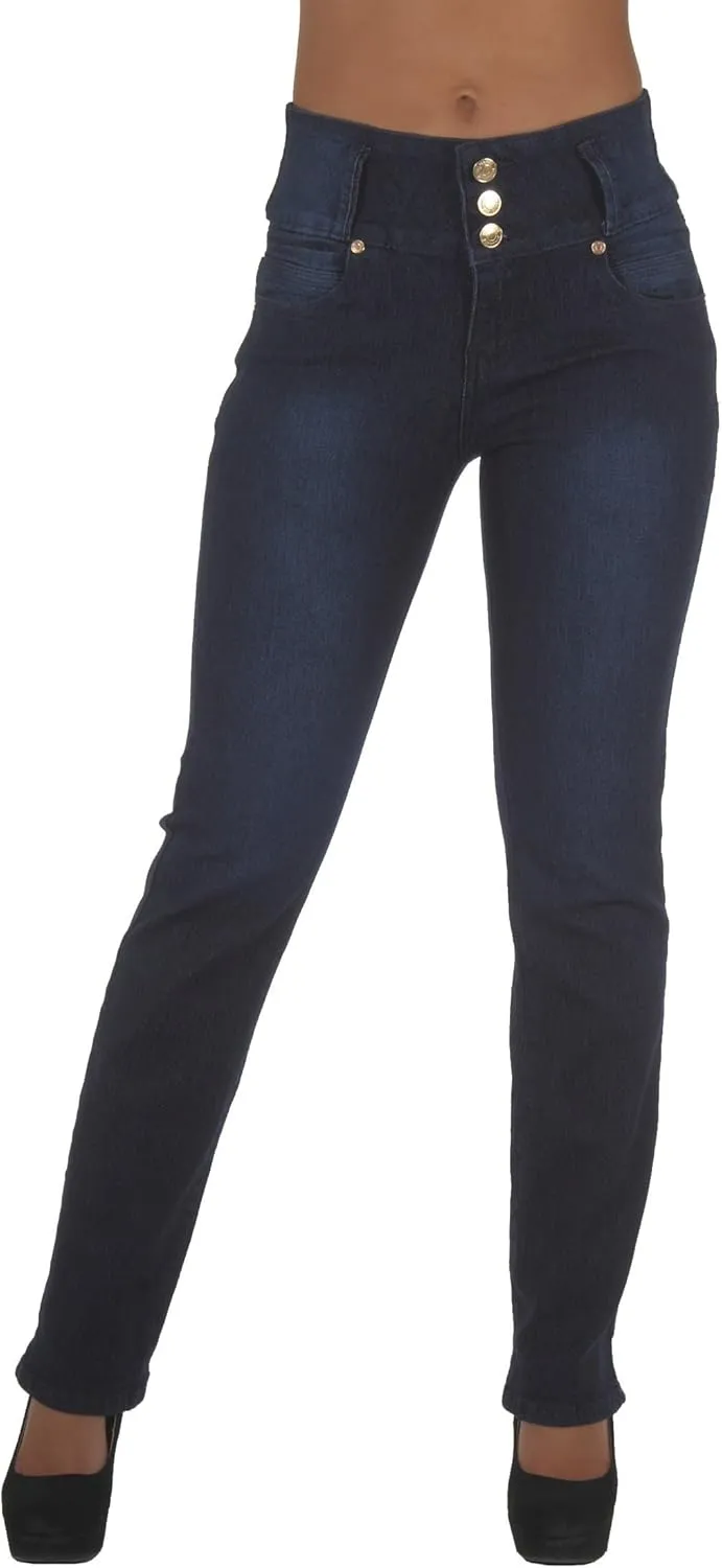Colombian Design, Butt Lift, Levanta Cola, Boot Leg Jeans Plus/Junior Size