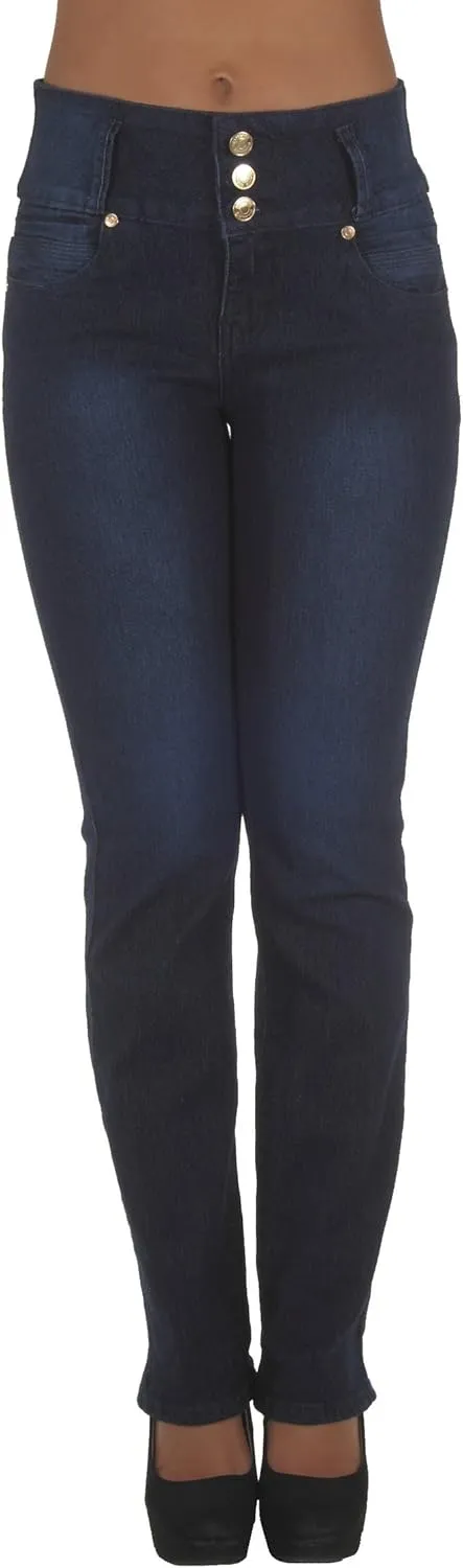 Colombian Design, Butt Lift, Levanta Cola, Boot Leg Jeans Plus/Junior Size