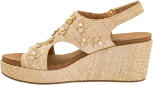 Corkys Footwear Womens Carley Wedges, Featuring Corkys EVA Foam Cushioned Insoles, A 2.5 Inch Heel, Lightweight For All Day Wear, And Hook And Loop Closure