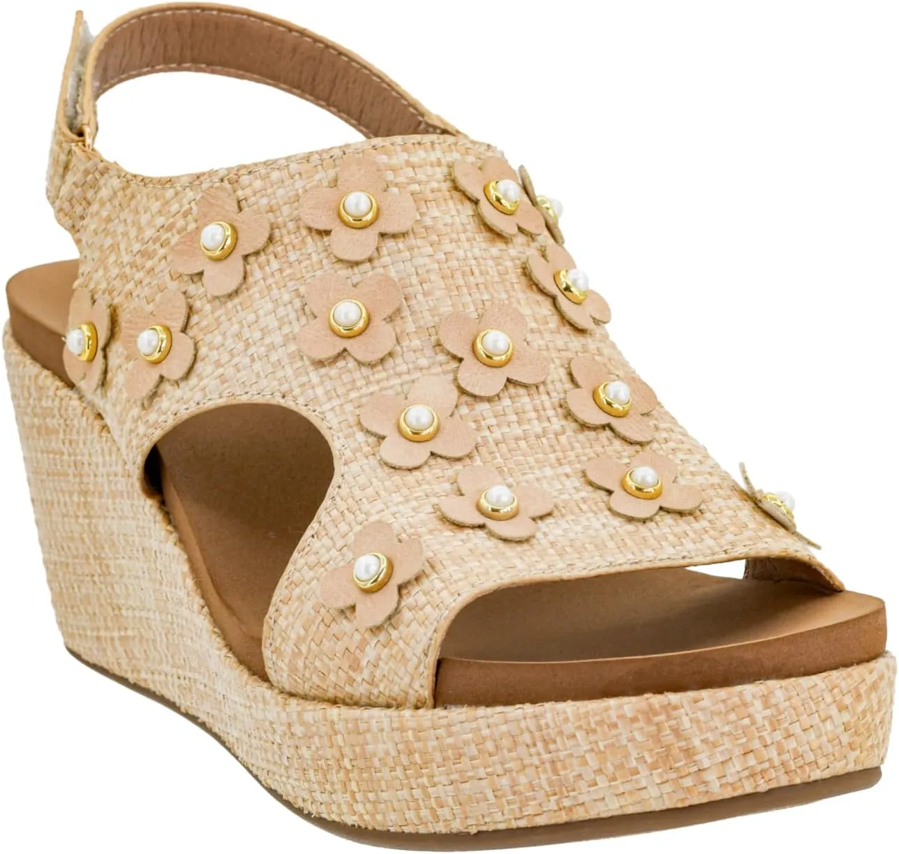 Corkys Footwear Womens Carley Wedges, Featuring Corkys EVA Foam Cushioned Insoles, A 2.5 Inch Heel, Lightweight For All Day Wear, And Hook And Loop Closure