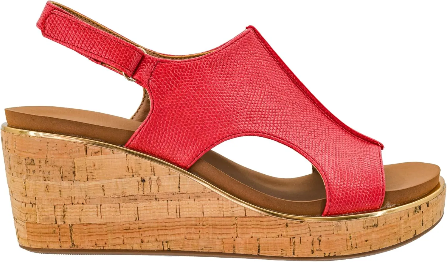 Corkys Footwear Womens Carley Wedges, Featuring Corkys EVA Foam Cushioned Insoles, A 2.5 Inch Heel, Lightweight For All Day Wear, And Hook And Loop Closure