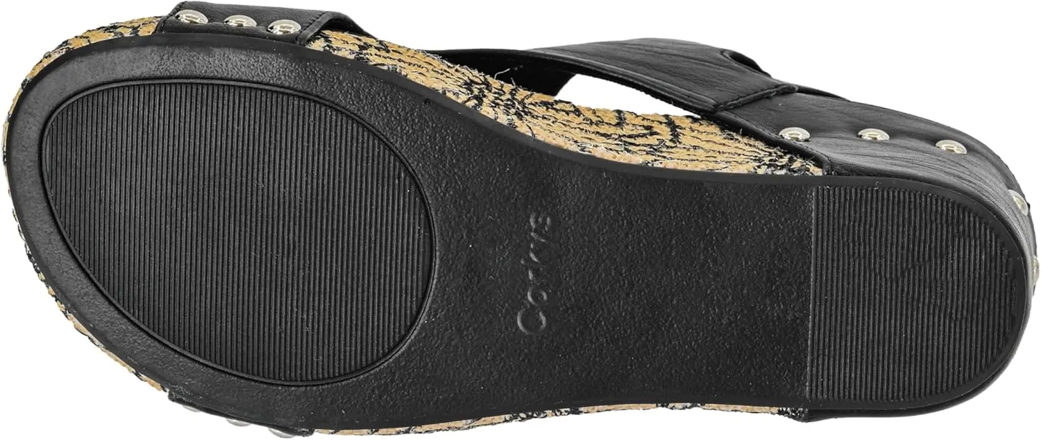 Corkys Footwear Womens Carley Wedges, Featuring Corkys EVA Foam Cushioned Insoles, A 2.5 Inch Heel, Lightweight For All Day Wear, And Hook And Loop Closure