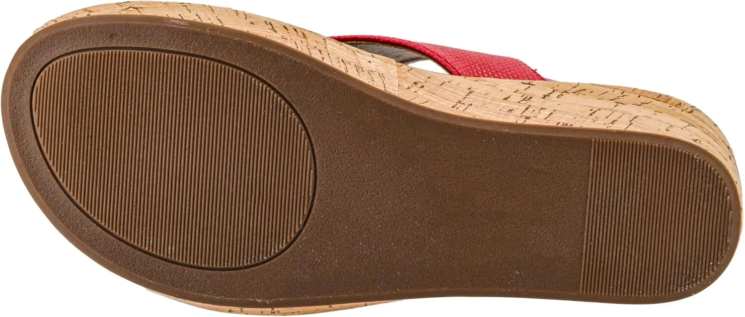 Corkys Footwear Womens Carley Wedges, Featuring Corkys EVA Foam Cushioned Insoles, A 2.5 Inch Heel, Lightweight For All Day Wear, And Hook And Loop Closure