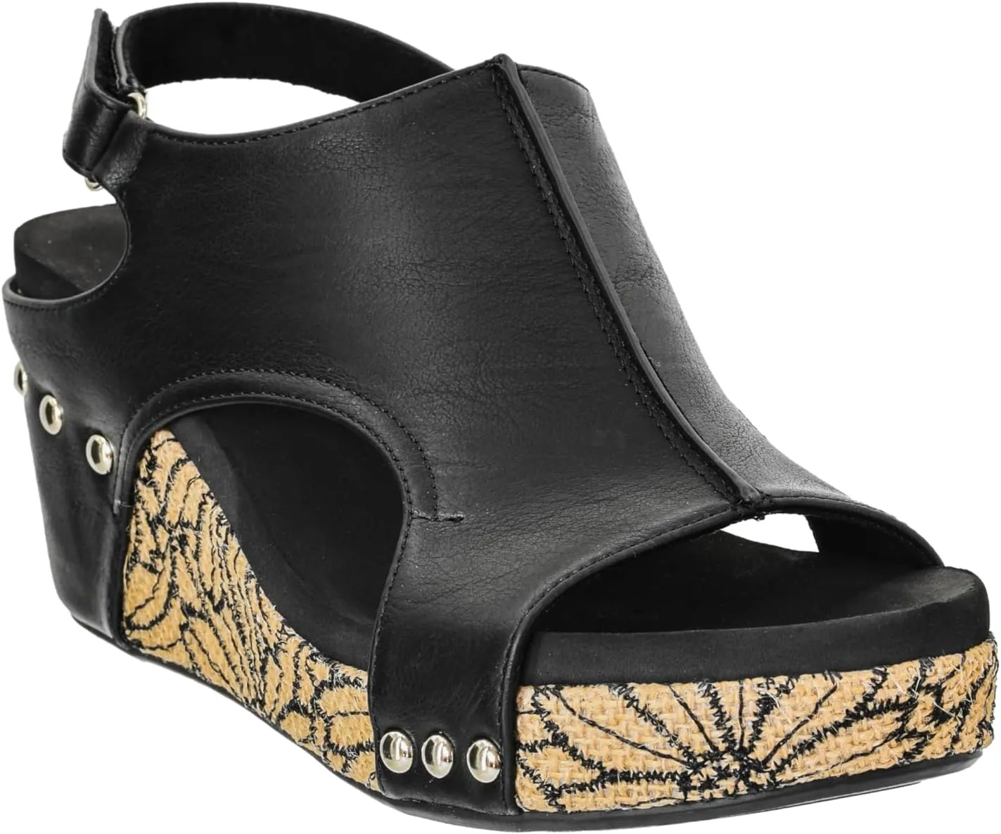 Corkys Footwear Womens Carley Wedges, Featuring Corkys EVA Foam Cushioned Insoles, A 2.5 Inch Heel, Lightweight For All Day Wear, And Hook And Loop Closure
