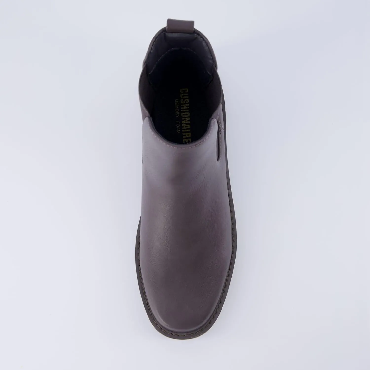 CUSHIONAIRE Women's Felix slip on chelsea boot  Memory Foam, Wide Widths Available