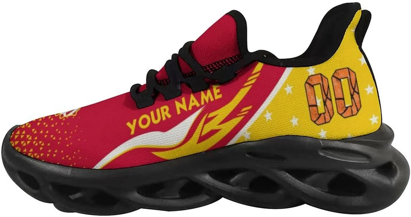 Custom Basketball Shoes with City Name Number Personalized Gym Running Flex Control Casual Sneakers Lightweight Breathable Gift for Fans Men Women