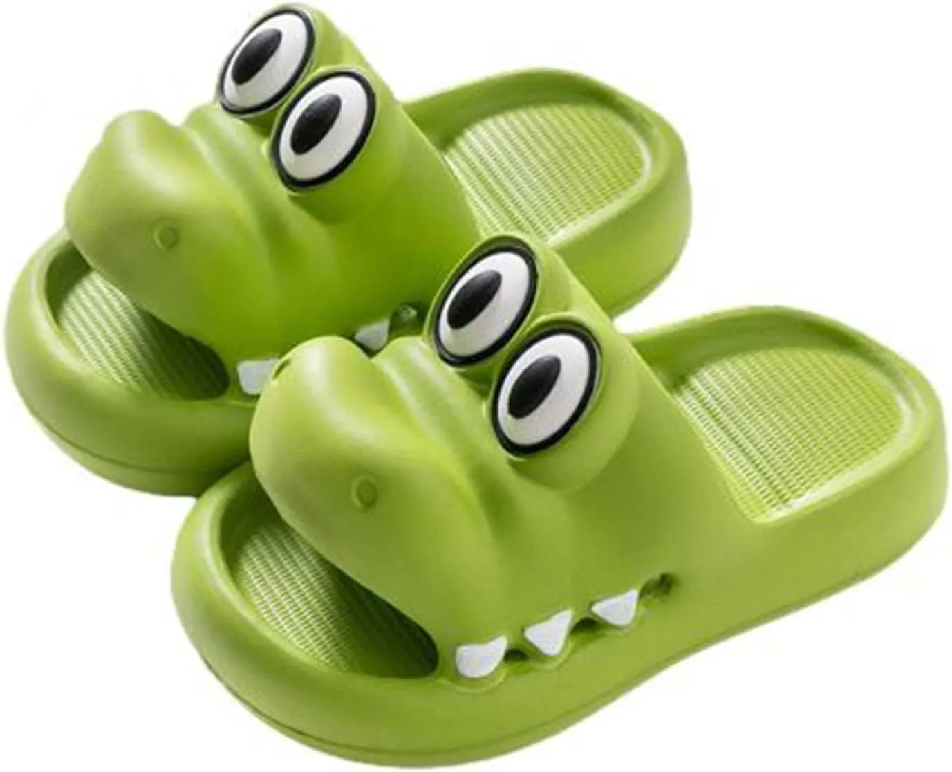 Cute Crocodile Cloud Slides for Kid Women Men Novelty Open Toe Sandals Cushioned Animals Summer Slippers Beach Pool Shoes