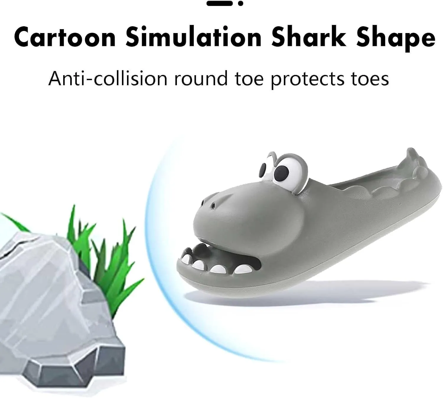 Cute Dinosaur Slides Slippers for Women Men 1.57 in Super Soft Thick Bottom House Shoes Dinosaur Shower Sandal Open Toe Slippers Summer Beach Shower Home House