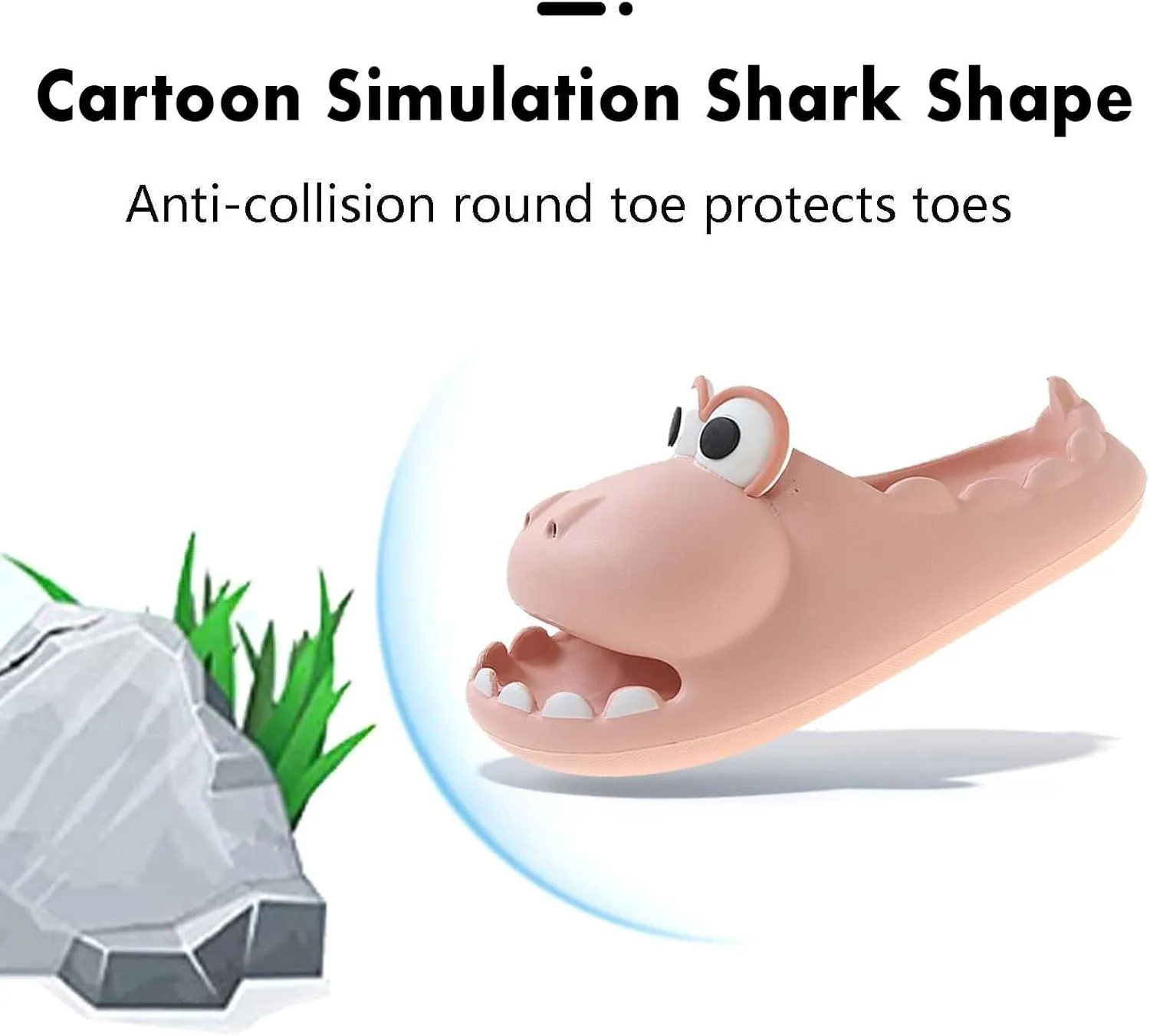 Cute Dinosaur Slides Slippers for Women Men 1.57 in Super Soft Thick Bottom House Shoes Dinosaur Shower Sandal Open Toe Slippers Summer Beach Shower Home House