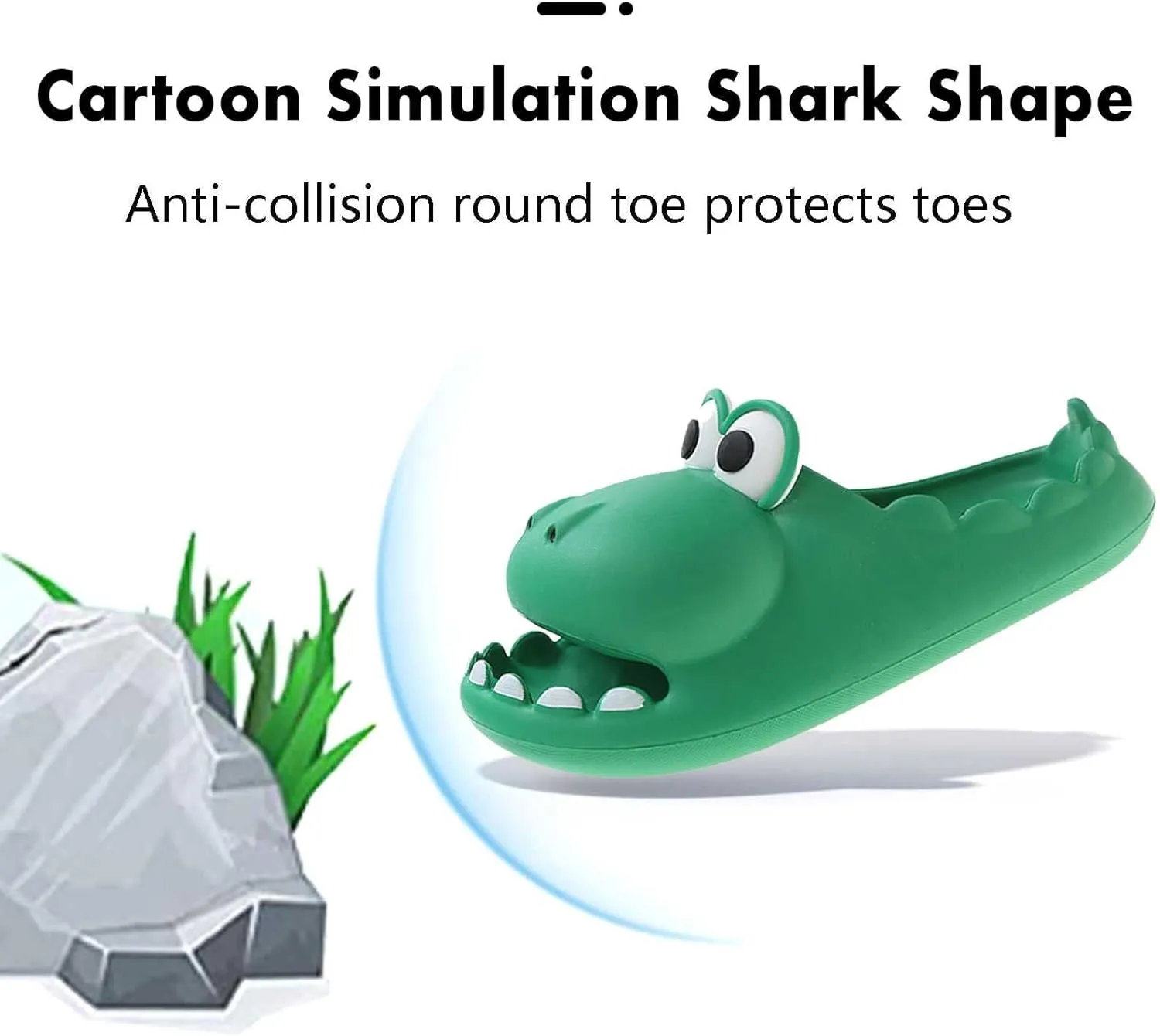 Cute Dinosaur Slides Slippers for Women Men 1.57 in Super Soft Thick Bottom House Shoes Dinosaur Shower Sandal Open Toe Slippers Summer Beach Shower Home House