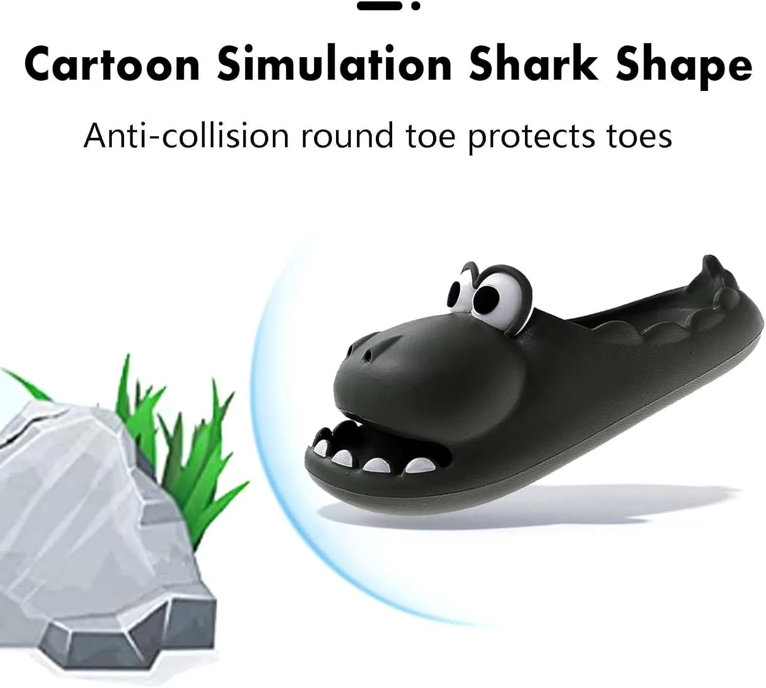 Cute Dinosaur Slides Slippers for Women Men 1.57 in Super Soft Thick Bottom House Shoes Dinosaur Shower Sandal Open Toe Slippers Summer Beach Shower Home House