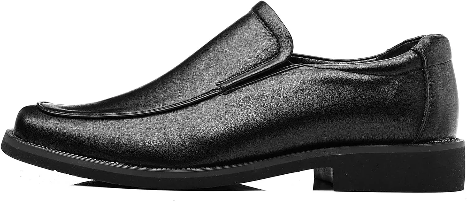 DADAWEN Men's Classic Leather Lined Formal Oxfords Slip on Casual Dress Shoes