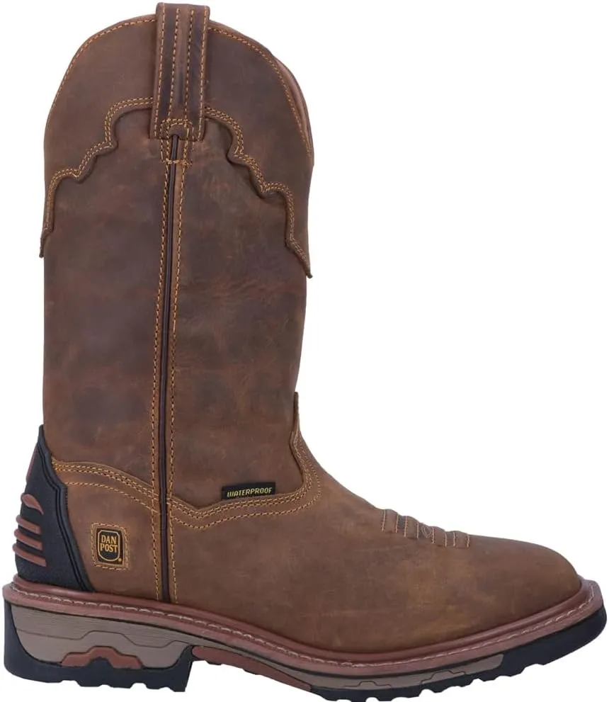 Dan Post Mens Blayde Waterproof Work Safety Shoes Casual - Brown - Size 10.5 D