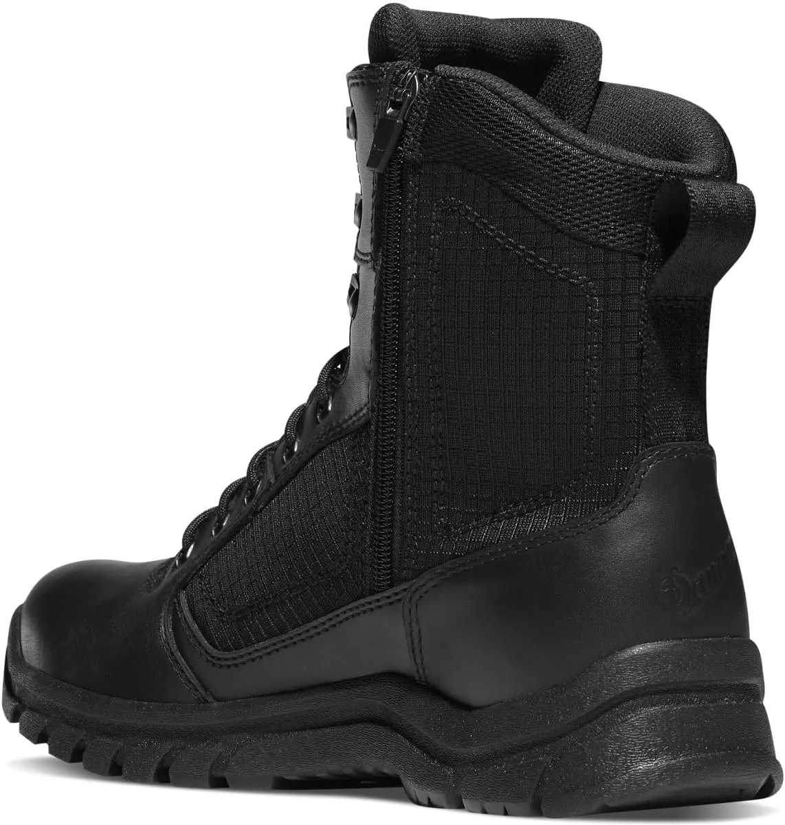 Danner Lookout 8” Side-Zip Tactical Boots for Men - BBP Waterproof, Polishable Full-Grain Leather & Nylon with Comfort Footbed, Slip-Resistant Outsole