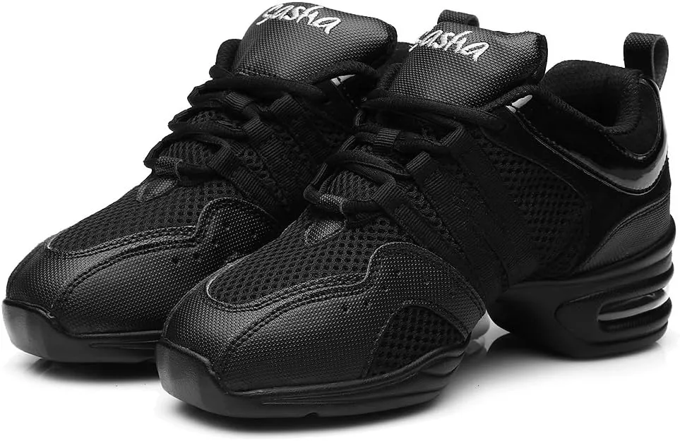 DKZSYIM Men and Women's Boost Dance Sneaker/Modern Jazz Ballroom Performance Dance-Sneakers Sports Shoes,Model B55/B56
