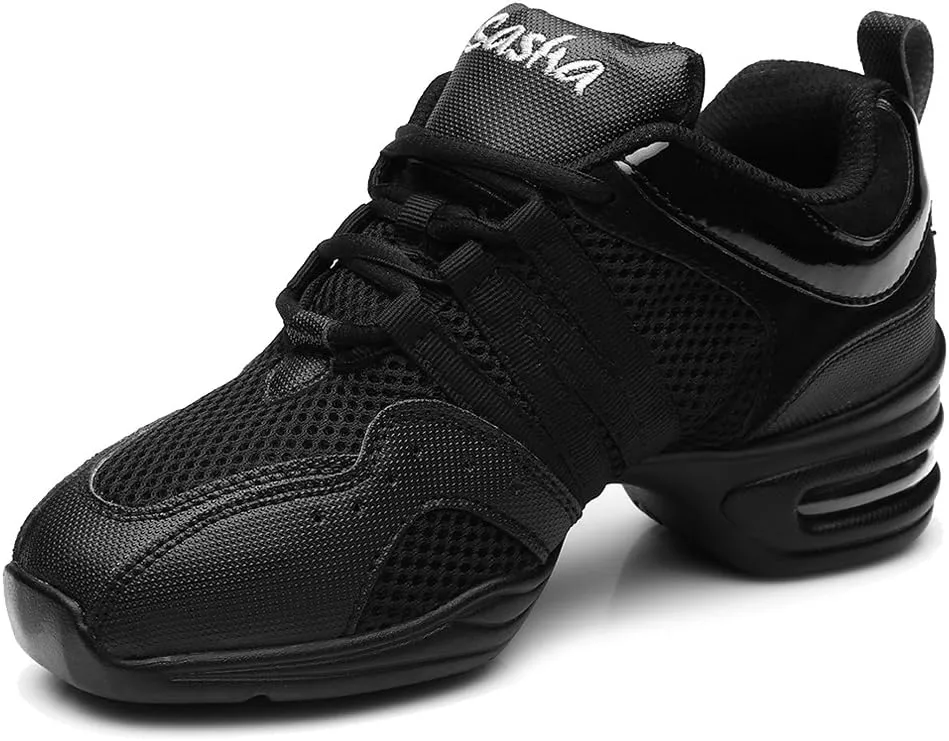 DKZSYIM Men and Women's Boost Dance Sneaker/Modern Jazz Ballroom Performance Dance-Sneakers Sports Shoes,Model B55/B56