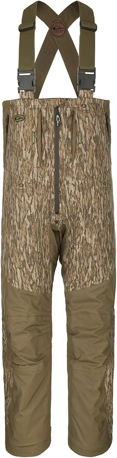 Drake Waterfowl Men's Guardian G3 Flex Insulated Windproof Waterproof Breathable All-Season Camo Hunting Bibs with BMZ System