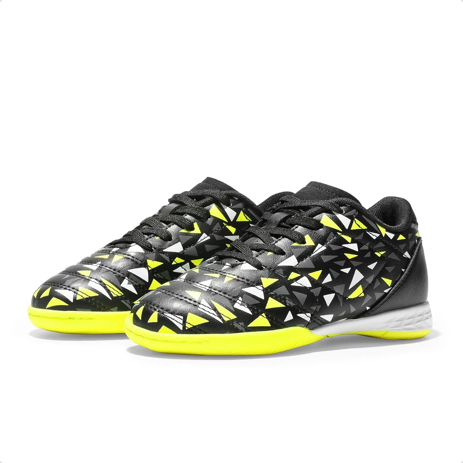 DREAM PAIRS Boys Girls Indoor Sneakers Lace Up Sport Athletic Casual IC Youth Futsal Football Soccer Shoes for Little/Big Kid