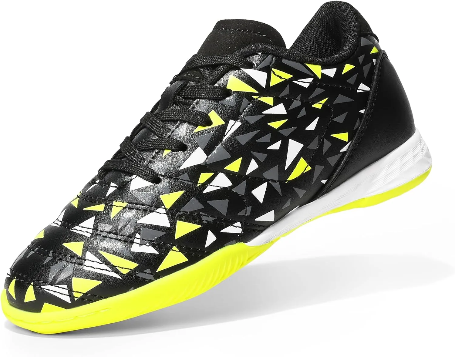 DREAM PAIRS Boys Girls Indoor Sneakers Lace Up Sport Athletic Casual IC Youth Futsal Football Soccer Shoes for Little/Big Kid