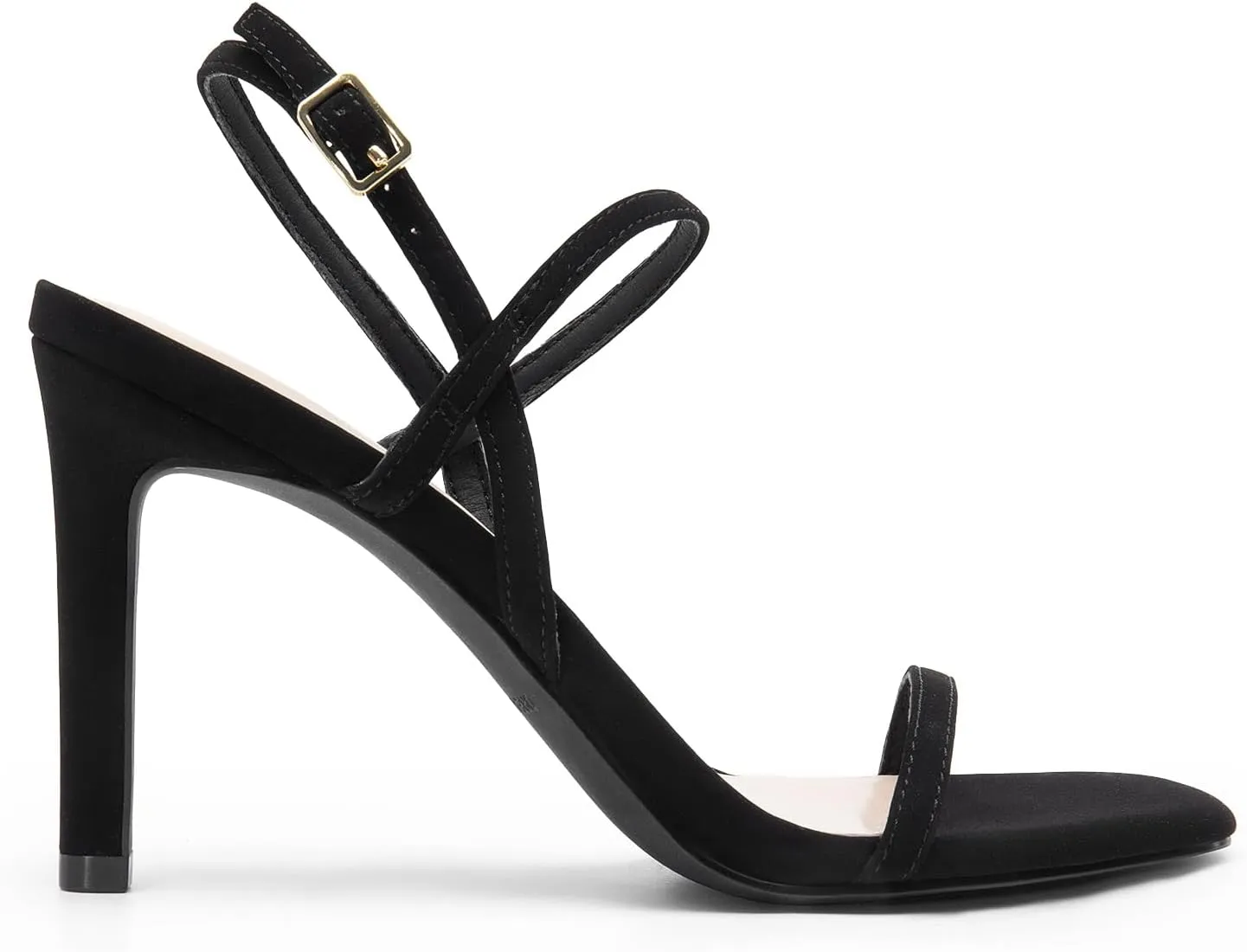 DREAM PAIRS Women’s Slingback Heels High Stilettos Open Square Toe Ankle Strap Pumps Sexy Comfort Strappy Dress Shoes Wedding Bridal Heeled Sandals