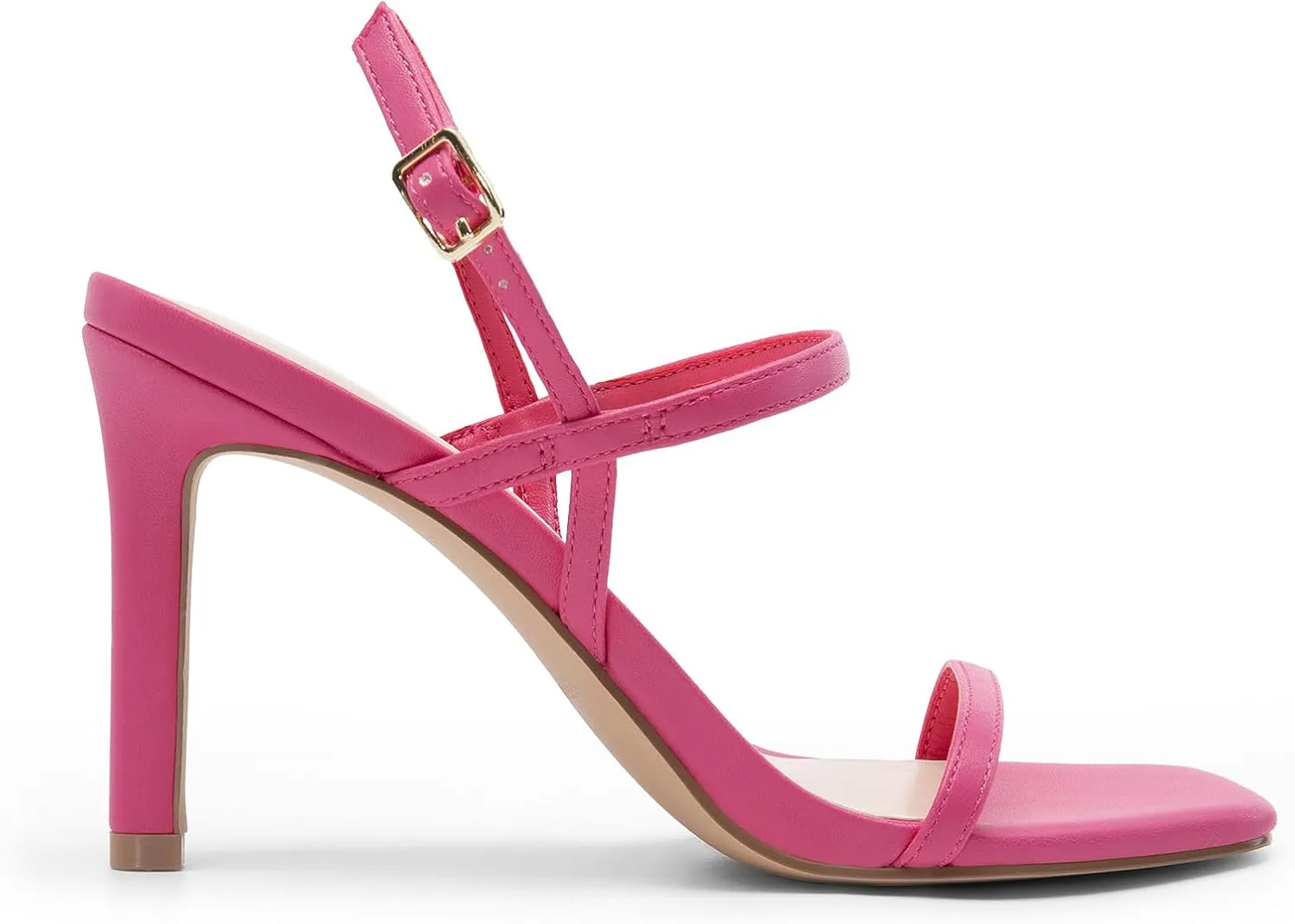 DREAM PAIRS Women’s Slingback Heels High Stilettos Open Square Toe Ankle Strap Pumps Sexy Comfort Strappy Dress Shoes Wedding Bridal Heeled Sandals