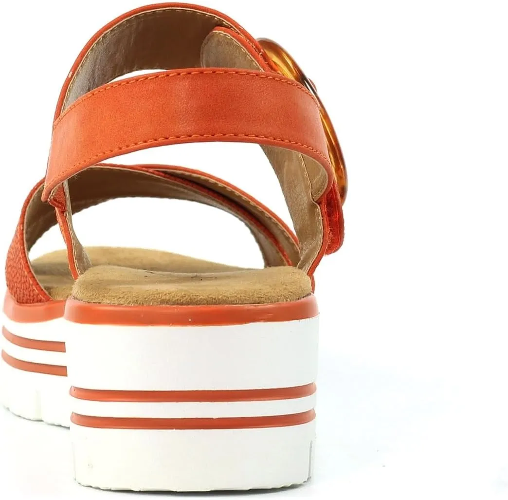 Elise Women's Sandals, Orange