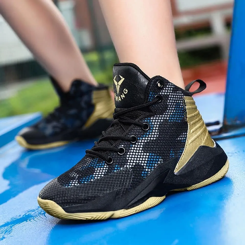 ESXGED Unisex Womens Fashion Mesh Comfy Non-Slip Breathable Basketball Shoes Mens Sports Athletic Running Tennis Casual Youth Sneakers