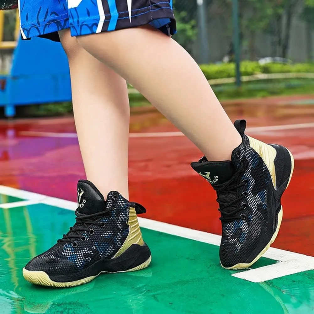 ESXGED Unisex Womens Fashion Mesh Comfy Non-Slip Breathable Basketball Shoes Mens Sports Athletic Running Tennis Casual Youth Sneakers