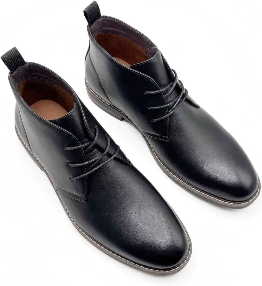 Finishing & Sewing Men's Classic Dress Casual Chukka Boots Lace Up Desert Ankle Boots