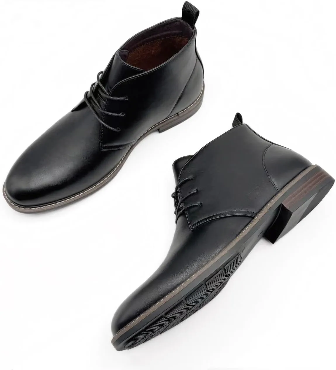 Finishing & Sewing Men's Classic Dress Casual Chukka Boots Lace Up Desert Ankle Boots