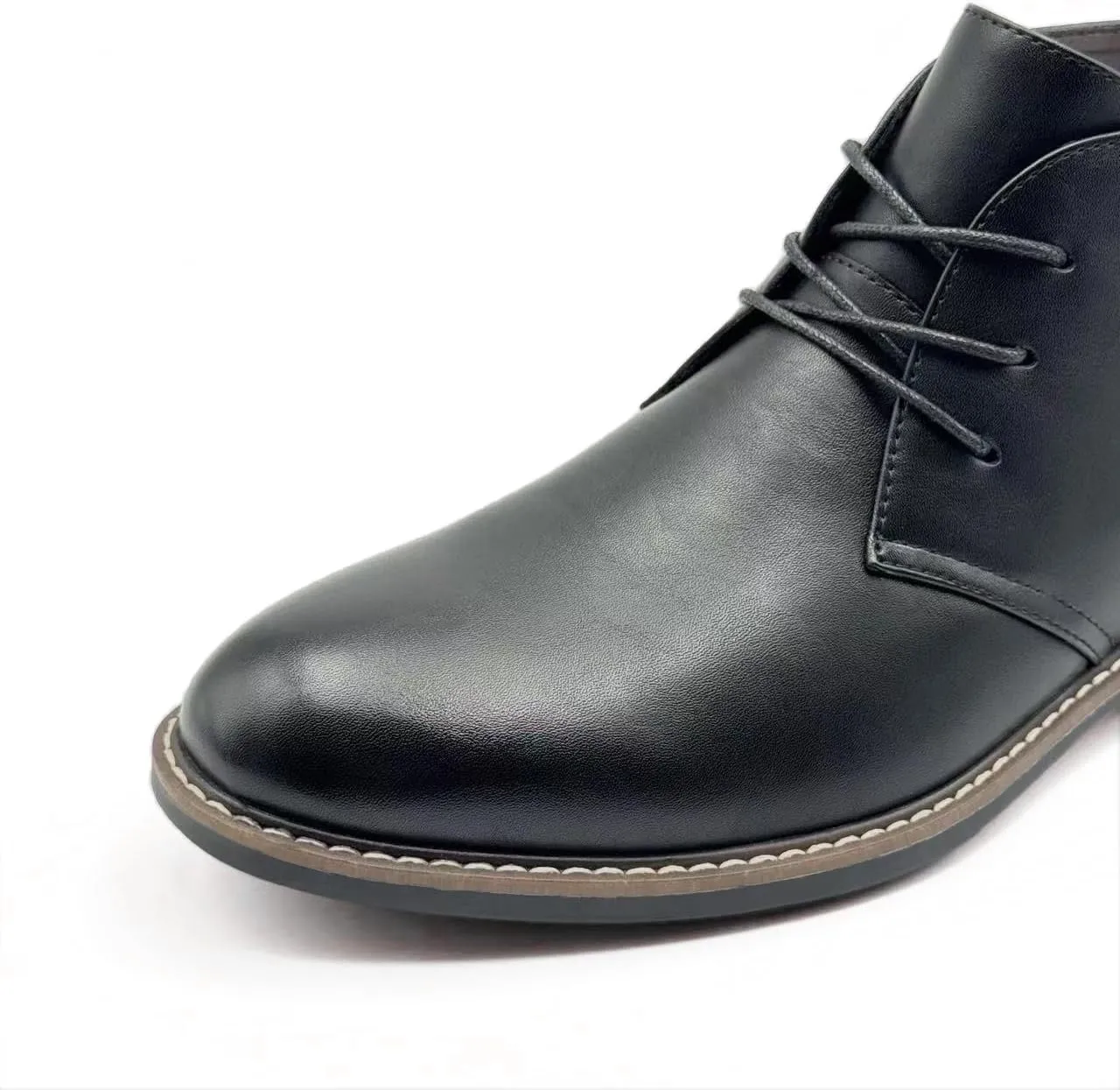 Finishing & Sewing Men's Classic Dress Casual Chukka Boots Lace Up Desert Ankle Boots