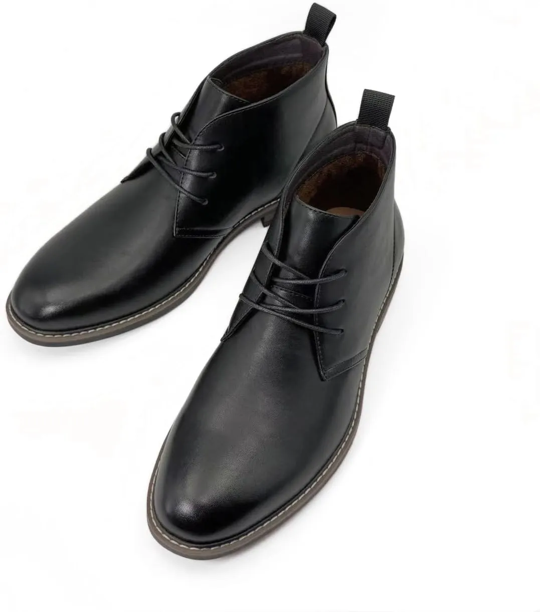 Finishing & Sewing Men's Classic Dress Casual Chukka Boots Lace Up Desert Ankle Boots
