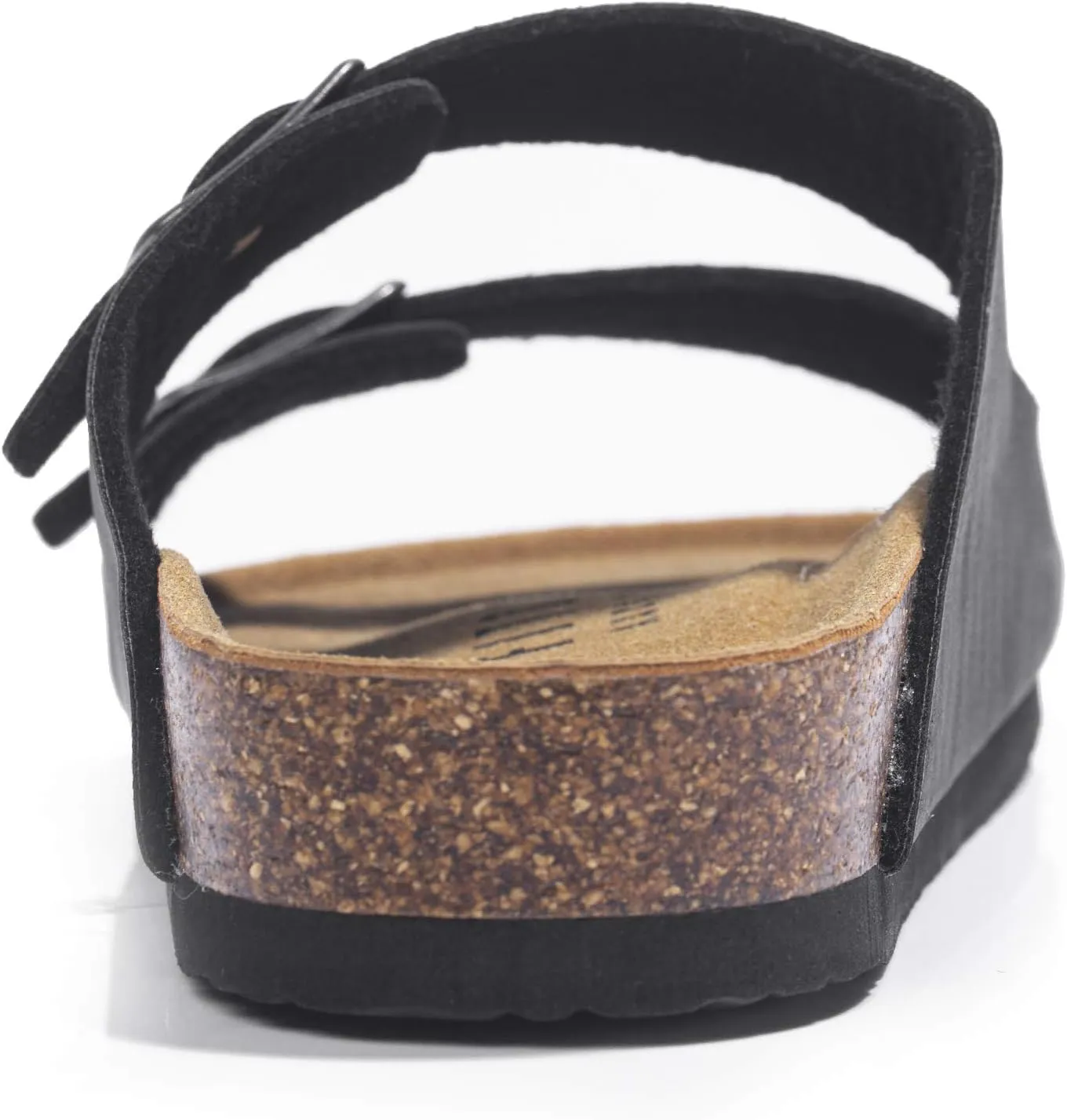 FITORY Mens Sandals, Arch Support Slides with Adjustable Buckle Straps and Cork Footbed Size 7-14.5