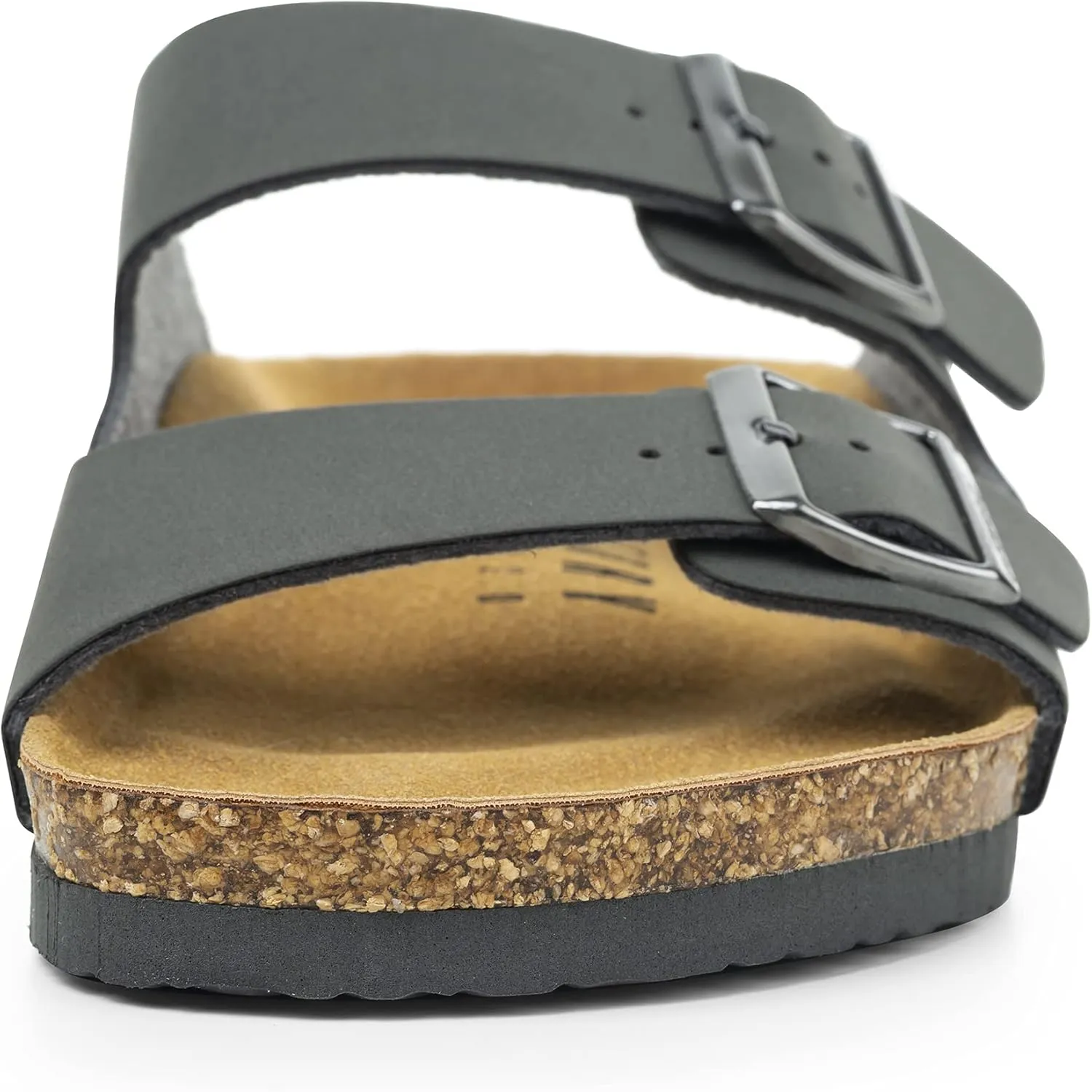 FITORY Mens Sandals, Arch Support Slides with Adjustable Buckle Straps and Cork Footbed Size 7-14.5