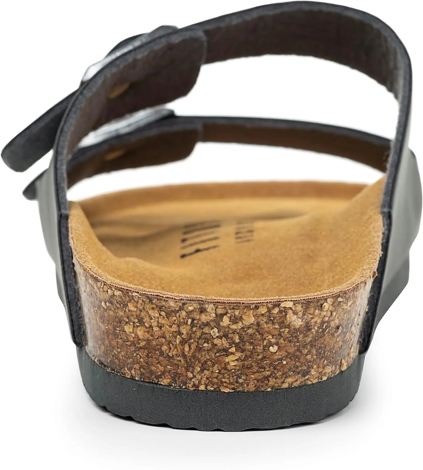 FITORY Mens Sandals, Arch Support Slides with Adjustable Buckle Straps and Cork Footbed Size 7-14.5