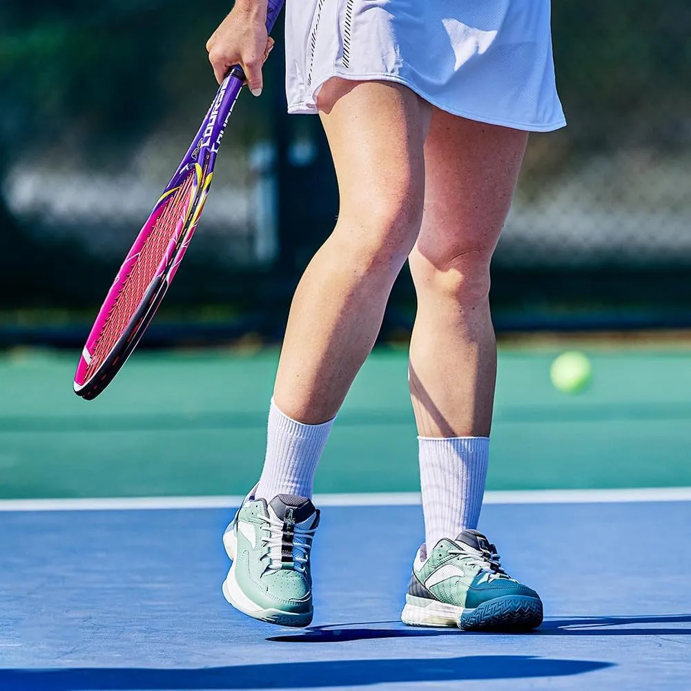FitVille Wide Pickleball Shoes for Women Tennis Court Shoes with Arch Support for Flat Feet