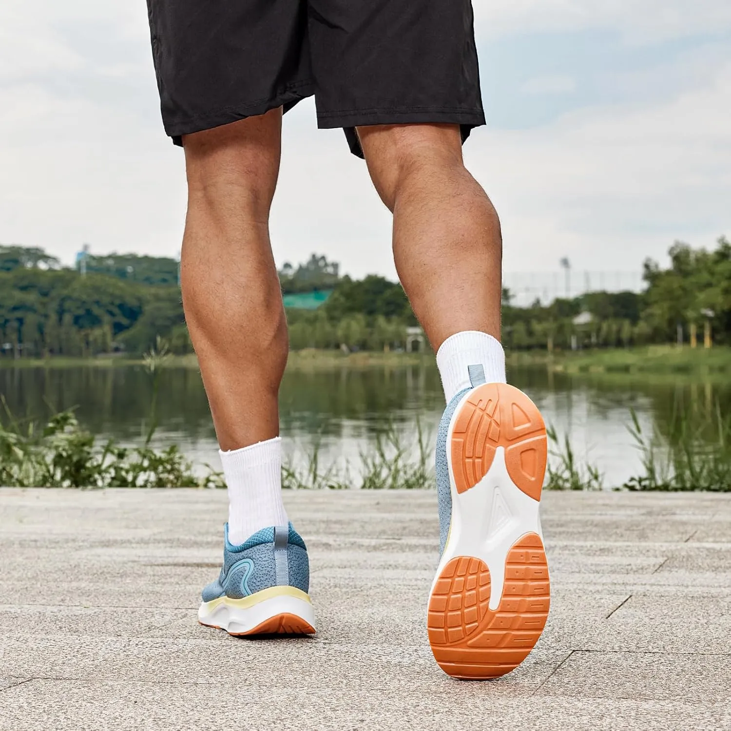 FitVille Wide Sneakers for Men Walking Shoes Wide Width Cushion Road Running Shoe Orthopedic Tennis Shoes Arch Support for Plantar Fasciitis Relief